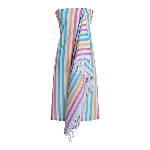 Rainbow Stripe Cotton Pareo