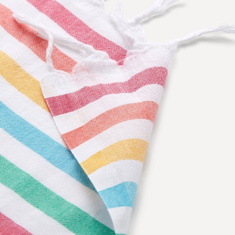Rainbow Stripe Cotton Pareo