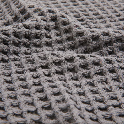 Waffle 100% Cotton 3-Piece Towel Set Anthracite