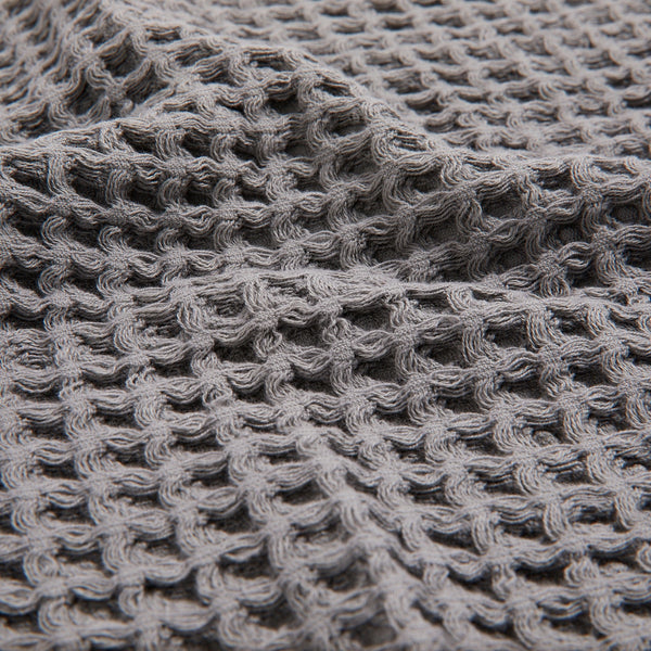 Waffle 100% Cotton 3-Piece Towel Set Anthracite