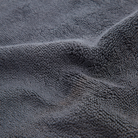 Leaf 100% Cotton Face Towel 50x70 cm Anthracite