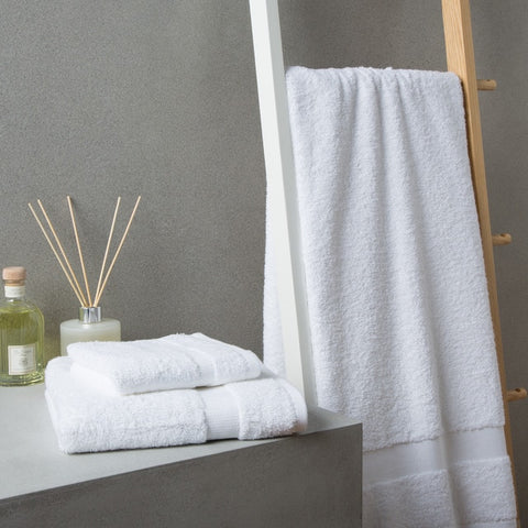 Mendy 100% Cotton Bath Towel 75x140 cm White
