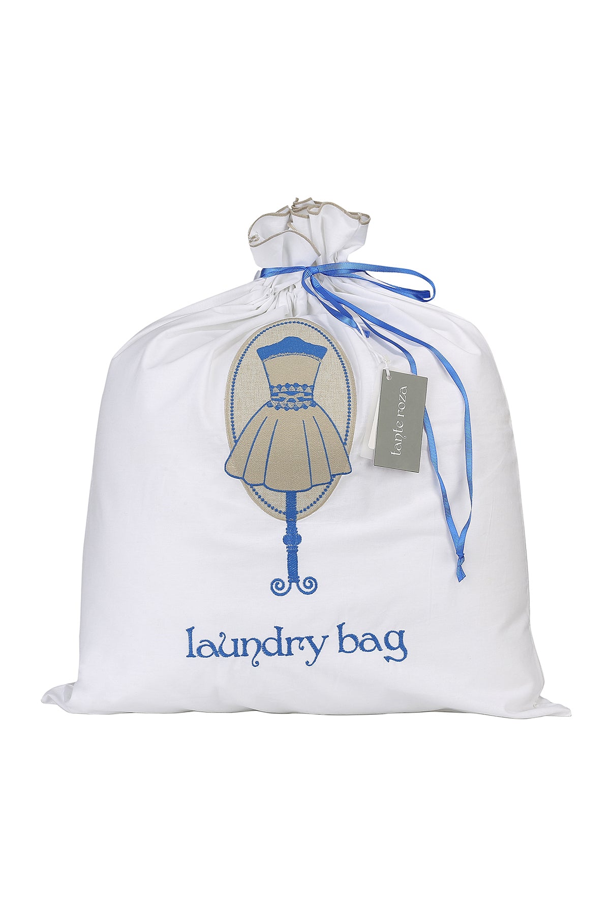 Cotton Laundry Bag Blue