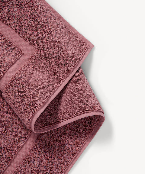 Ultra Soft Cotton Non-Slip Bath Mat 70x120 cm Dried Rose