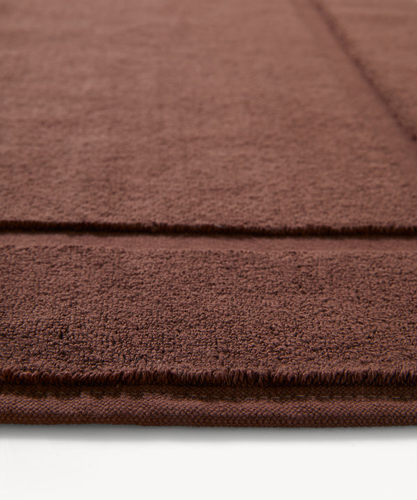 Ultra Soft Cotton Non-Slip Bath Mat 70x120 cm Brown