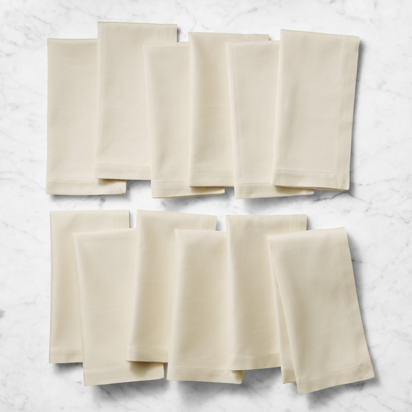 Genoa Woven Linen Stain Resistant Napkin Ecru (2 Pack)