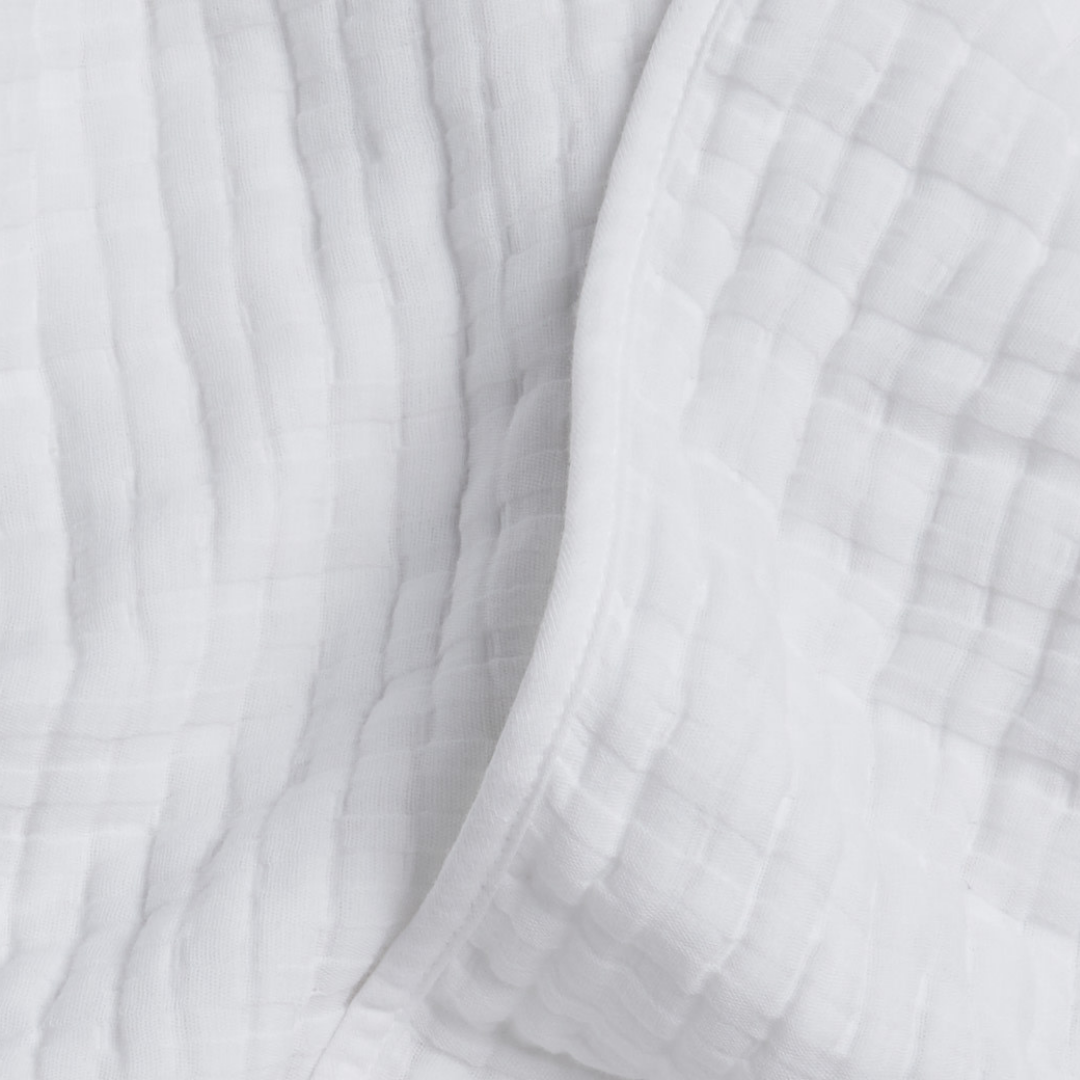 Gauze Double 5 Layer Muslin Bedspread White