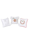 Snowflakes Hand Embroidered Decorative Pillow