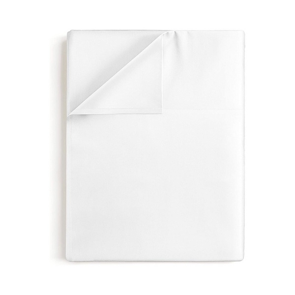 Stella 100% Cotton Ranforce Single Flat Sheet 160x240 cm cm White 