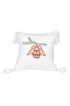 Christmas Bell Hand Embroidered Decorative Pillow
