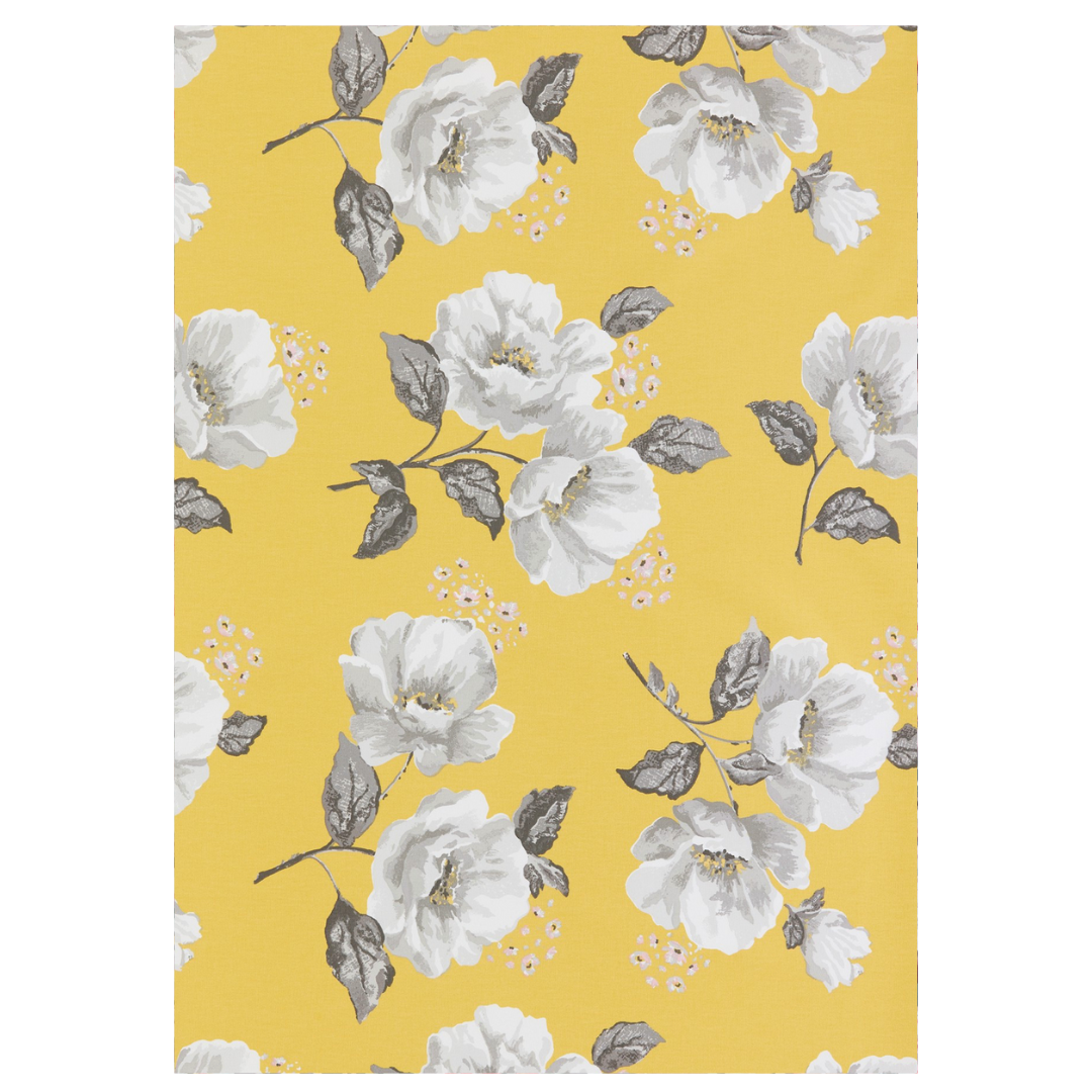 Orchids Cotton Tablecloth Yellow