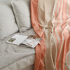 Antibes Double 4 Layer Muslin Bedspread 200x250 cm Coral