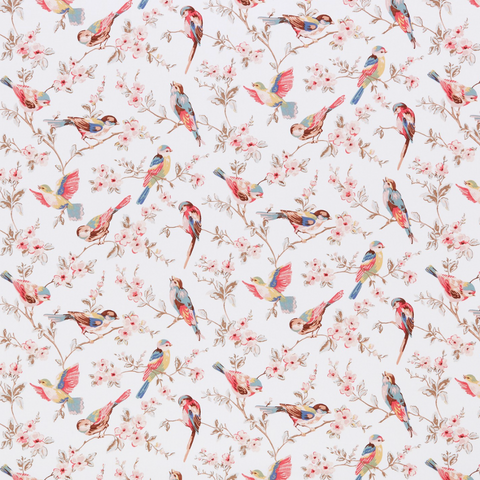 British Birds Pillow Cover 45x45 cm Ecru