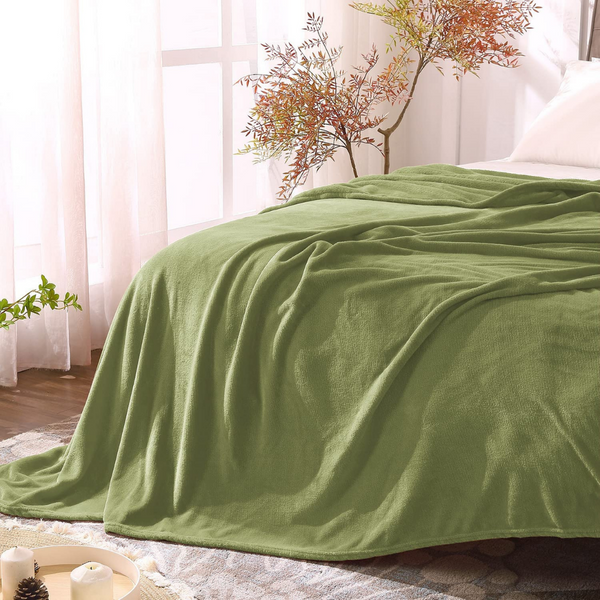 Perugia Single Wellsoft Blanket 160x200 cm Green