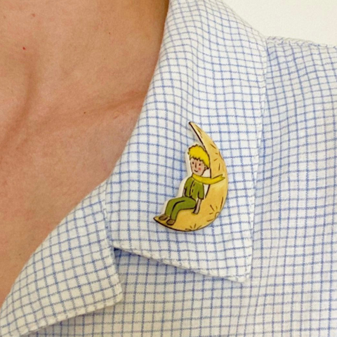 The Little Prince Handmade Ceramic Brooch - Lapel Pin