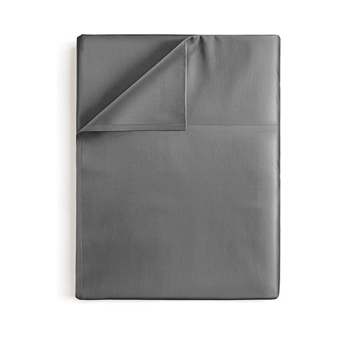 Stella 100% Cotton Ranforce Single Flat Sheet 160x240 cm cm Anthracite 