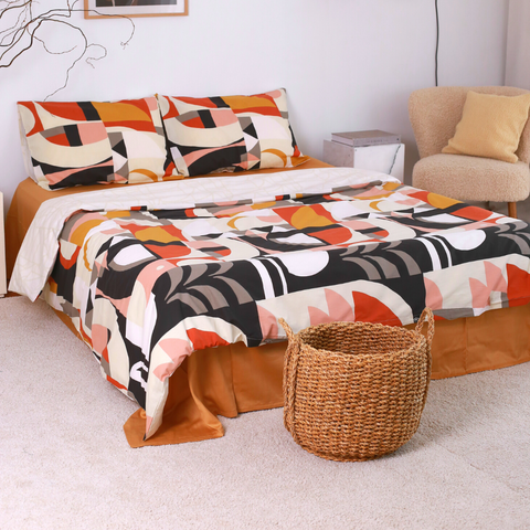 Abstract 100% Cotton Double Duvet Cover Set 200x220 cm