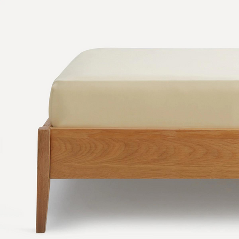 Double Elastic Bamboo Aloe Vera Bed Sheet 160x200 Cappuccino