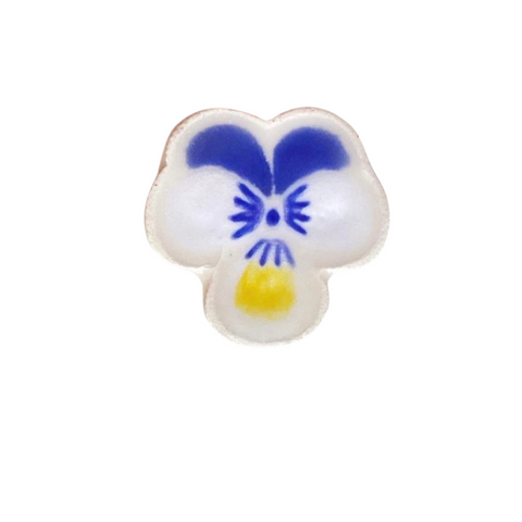 Flower Handmade Ceramic Brooch - Lapel Pin