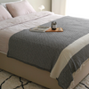 Ashley Multi-Purpose Double Cotton Bedspread 200x240 cm Black