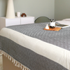 Ashley Multi-Purpose Double Cotton Bedspread 200x240 cm Black