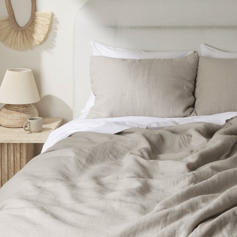 Allure Muslin Cotton Single Duvet Cover Set 160x220 cm Light Brown
