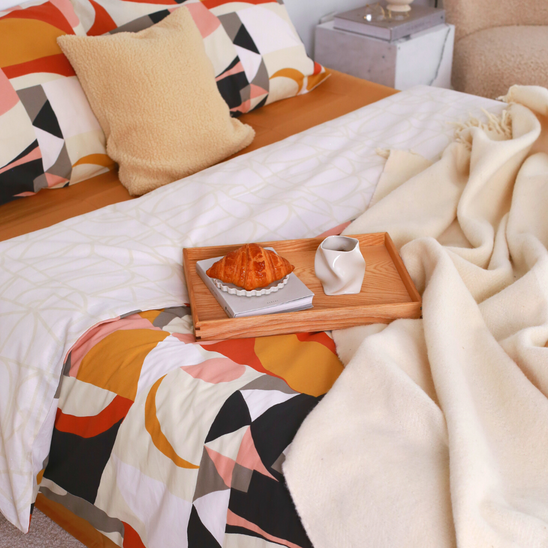 Abstract 100% Cotton Double Duvet Cover Set 200x220 cm