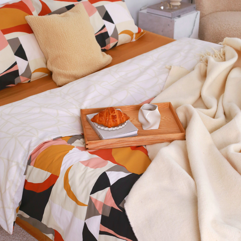 Abstract 100% Cotton Double Duvet Cover Set 200x220 cm
