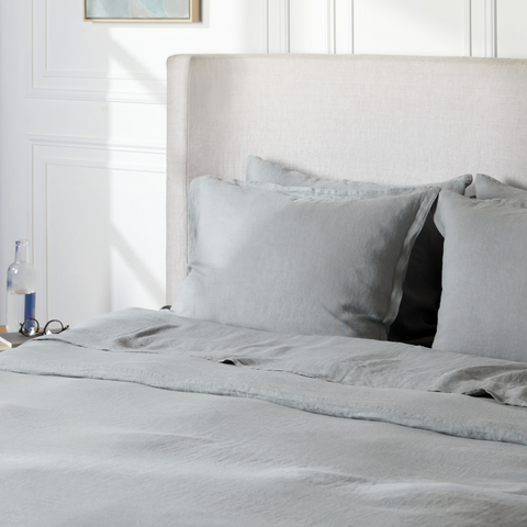 Allure Muslin Cotton Double Duvet Cover Set 200x220 cm Gray