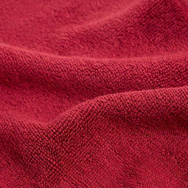 Leaf 100% Cotton Face Towel 50x70 cm Red