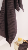 Waffle 100% Cotton 3-Piece Towel Set Anthracite