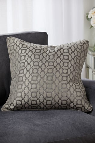Berima Jacquard Linen Cushion Cover Smoked 60x60 cm