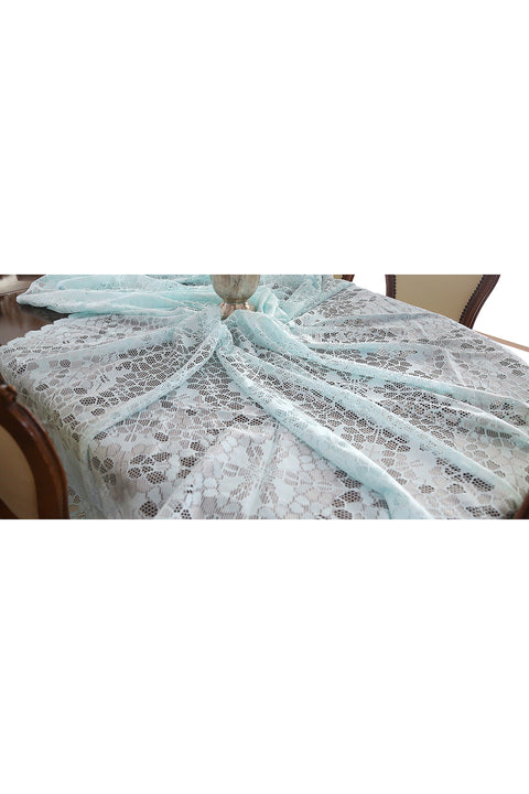 Siena Knitted Tablecloth Water Green 160x160 cm