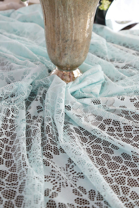 Siena Knitted Tablecloth Water Green 160x160 cm