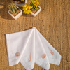 Shell Embroidered Linen Napkin Set (4 Pack)