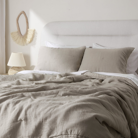 Allure Muslin Cotton Single Duvet Cover Set 160x220 cm Light Brown