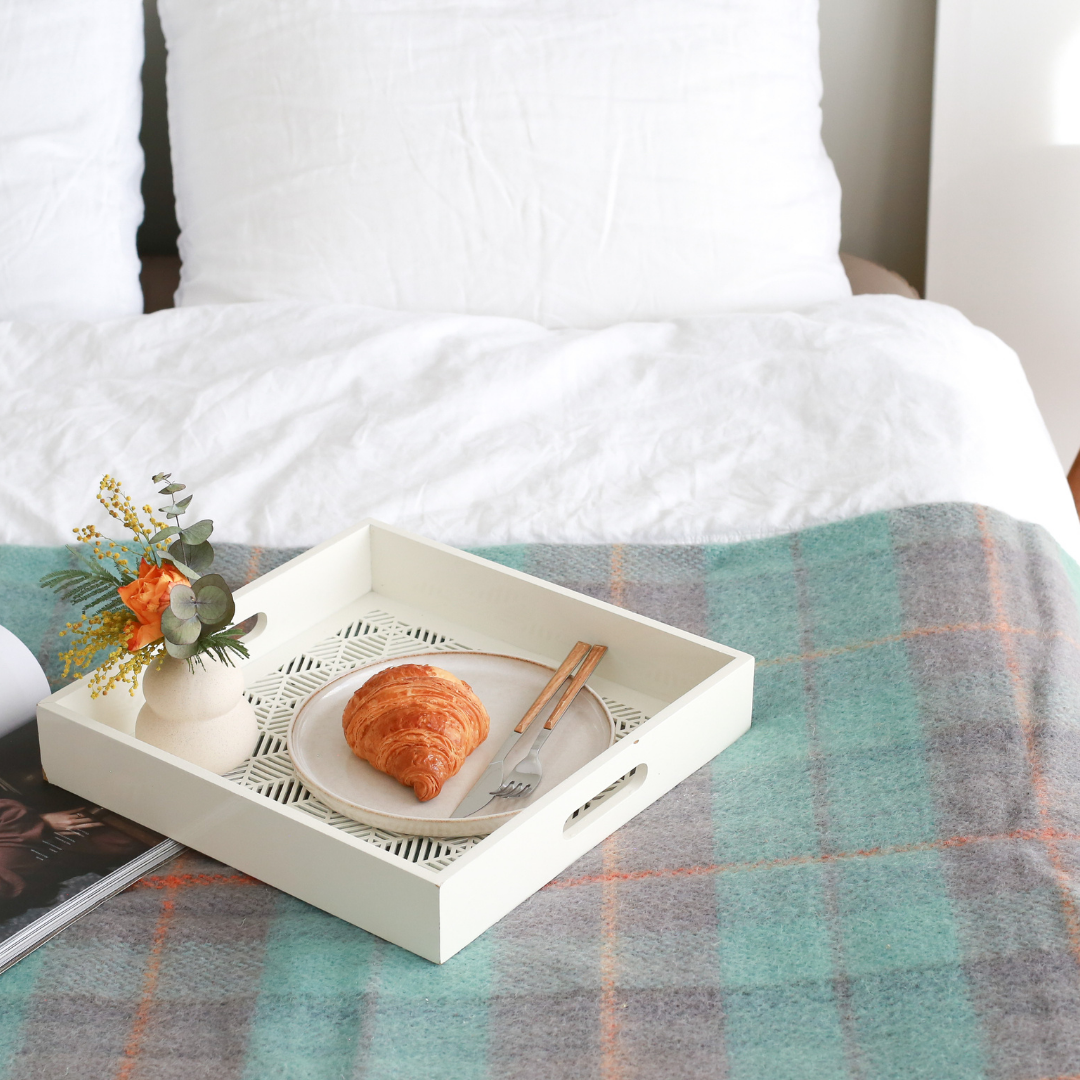 Woolmark Double Pure Wool Blanket Water Green