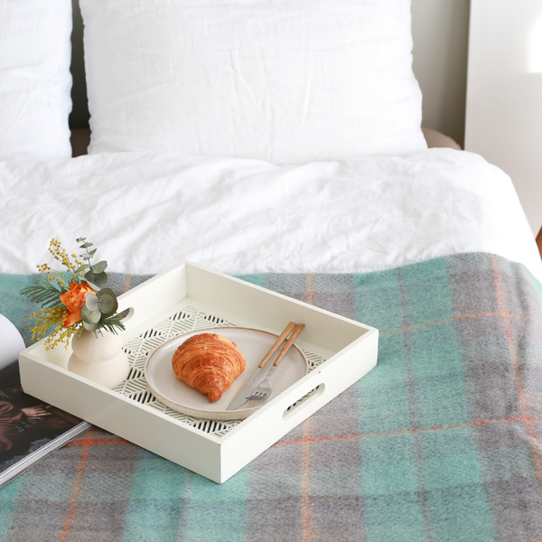 Woolmark Double Pure Wool Blanket Water Green