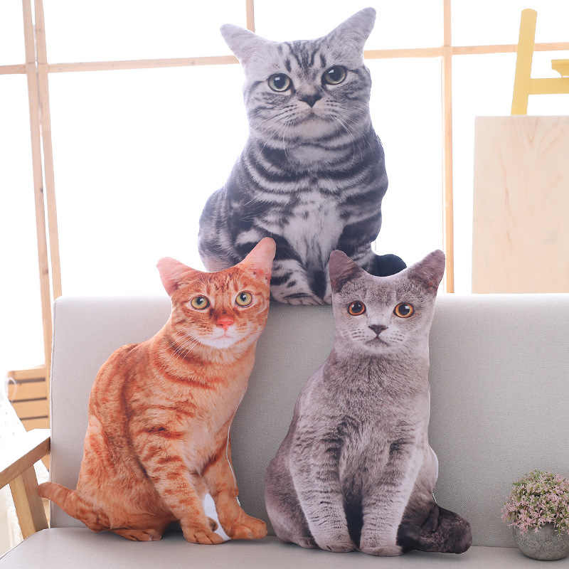 Semolina 3D Double Color Cat Pillow