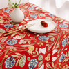 Cyra Premium Linen Tablecloth Red