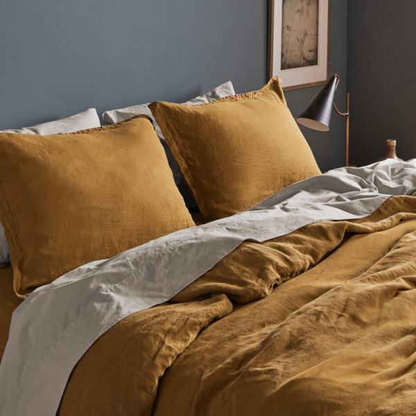 Allure Muslin Cotton 50x70 cm Pillow Cover Saffron