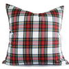 Tartan Plaid Cushion Cover 45x45 cm White