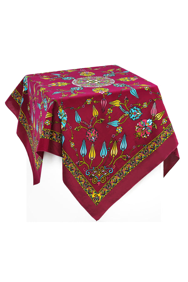 Siena Tulip Cotton Table Cloth 165x165 cm