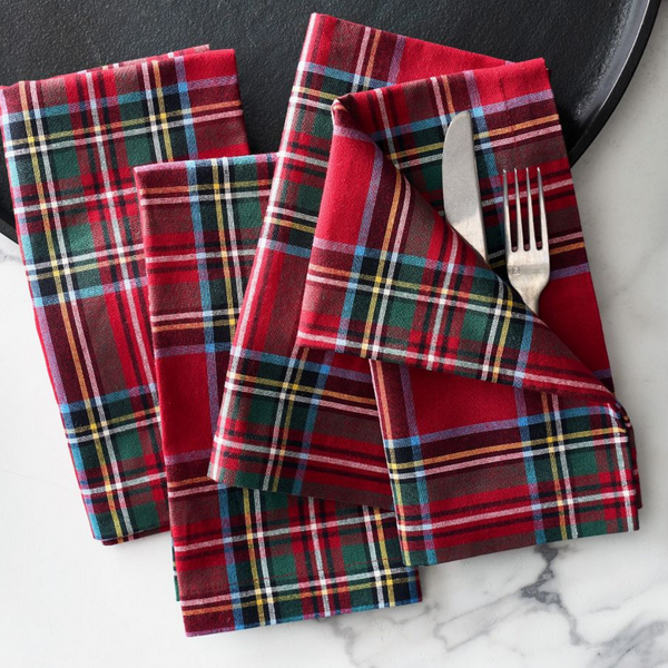 Plaid Tartan Napkin Red (Set of 2)