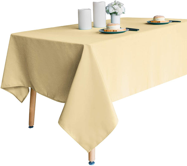Genoa Woven Linen Stain Resistant Table Linen Light Beige
