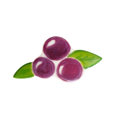 Berry Handmade Ceramic Brooch - Lapel Pin
