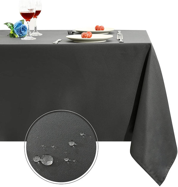 Genoa Woven Linen Stain Resistant Table Linen Anthracite