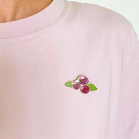 Berry Handmade Ceramic Brooch - Lapel Pin