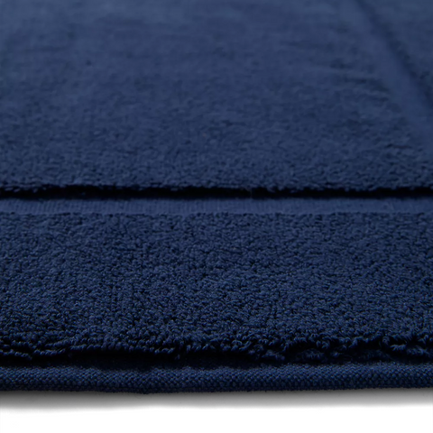 Ultra Soft Cotton Non-Slip Bath Mat 70x120 cm Navy Blue