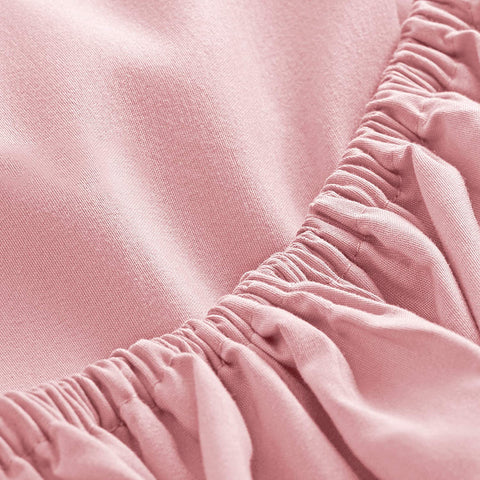 Lopez Single Elastic Cotton Combed Cotton Bed Sheet 100x200 cm Pink